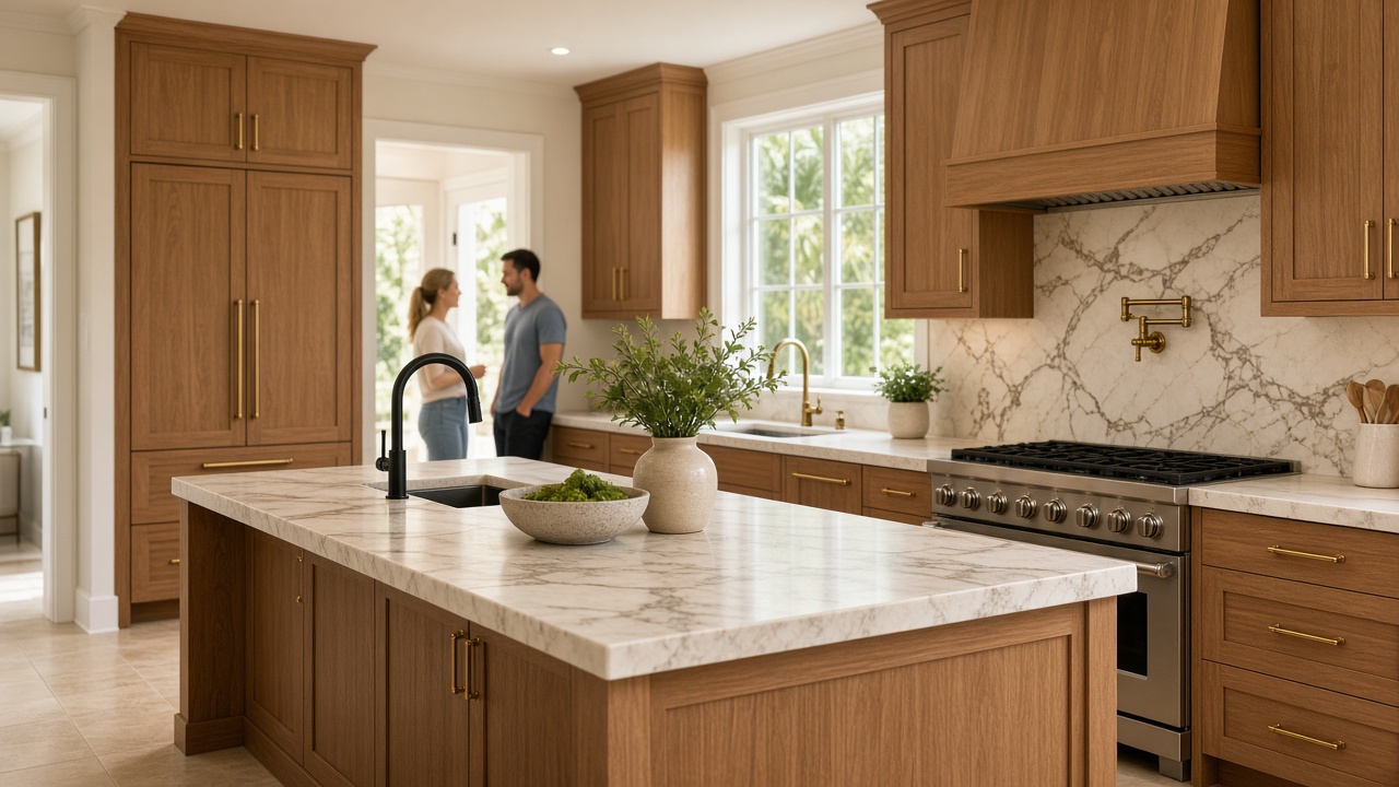 Bright finished kitchen remodel in a Central Florida home